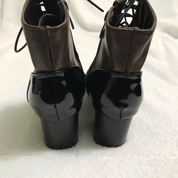 Women’s Casual Daily Lace Up Zipper Ankle Boots - Picture 3 of 5